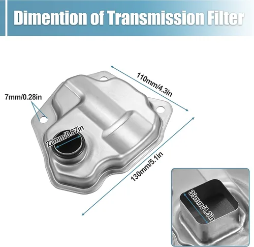 Miniatura 6 de X AUTOHAUX 1 Unidades Kit de juntas de cárter de aceite de filtro de transmisión para Nissan Rogue NV200 Juke para Nissan Juke 2011-2017 31728-1XF02