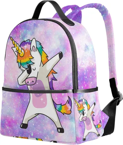 ALAZA Mochila para niños, mochila escolar, mochila casual, bolsa de escuela primaria, Unicorn Pink-o, Mochilas tipo mochila