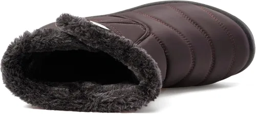 Miniatura 3 de Botas de nieve de invierno con forro de piel cálida para mujer, impermeables, botines al aire libre, zapatos cómodos para mujer