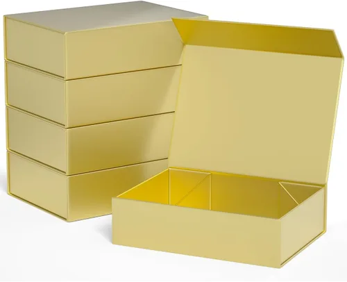 Miniatura 24 de ROSTELACK Cajas de regalo de 11.9" x 8.5" x 3.3" con tapa de cierre magnético caja para regalos, caja de regalo de dama de honor, bonita caja, cajas