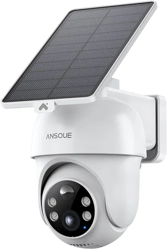 Miniatura 10 de Cámaras de seguridad ANSQUE inalámbricas para exteriores del hogar, kit de 4 cámaras, sin tarifas de suscripción, alimentadas por energía solar