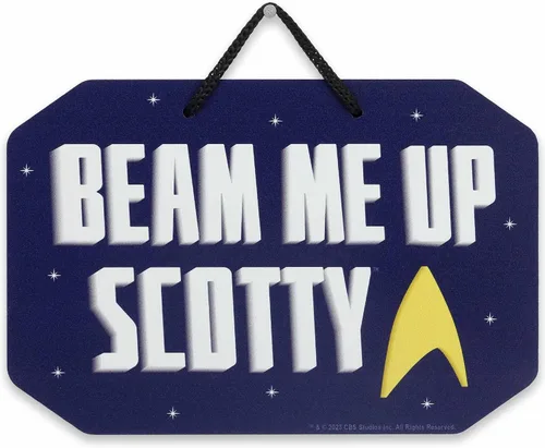 Miniatura 7 de Open Road Brands Star Trek Live Long and Prosper Vulcan Salute - Decoración de pared de madera colgante - Divertido letrero de Star Trek para hombre