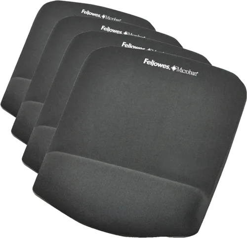 Miniatura 2 de Fellowes PlushTouch 9252201 - Alfombrilla de ratón de espuma con MICROBAN - Grafito