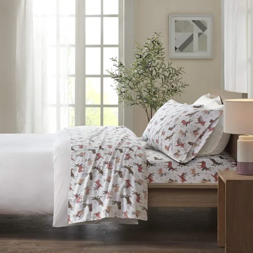 Miniatura 169 de Sleep Philosophy - True North - Juego de sábanas de franela, 100% de algodón, cómodo, bonito y muy suave, con bolsillo elástico que se adapta a