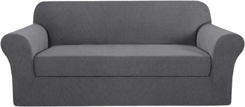 Miniatura 44 de H.VERSAILTEX Funda de Sofá de Alta Elasticidad de 2 Piezas Fundas de Sofá Elegante Funda/Protector de Muebles Suave con Tela de Patrón a Cuadros