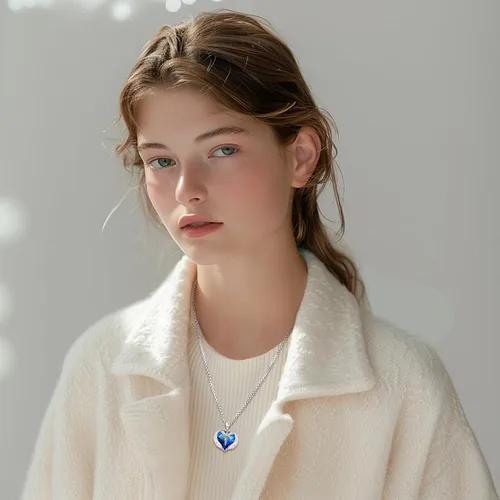 Miniatura 198 de Collar de alas de ángel de plata de ley 925, ángel de la guarda, enfermera RN caduceo, dije de ángel de cristal, joyería de regalo para mujer