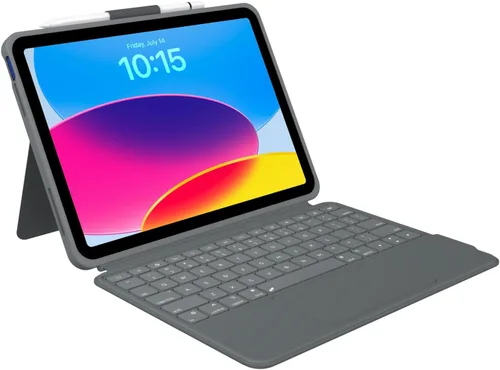 Miniatura 10 de Funda táctil para iPad de 10.ª generación con teclado (10.9", 2022) y iPad 11 (A16, 2025): Funda con soporte magnético dividido, panel multitáctil
