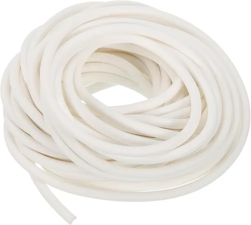 Miniatura 83 de uxcell Tira de sellado de espuma de silicona, 0.04 pulgadas de diámetro, 18.04 pies (18.04 pies), tira de goma redonda de goma sólida