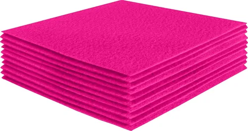 Miniatura 76 de FabricLA Hojas de fieltro acrílico para manualidades, cuadrados de fieltro precortados suaves de 4 x 4 pulgadas (3.9 in x 3.9 in), utiliza hojas