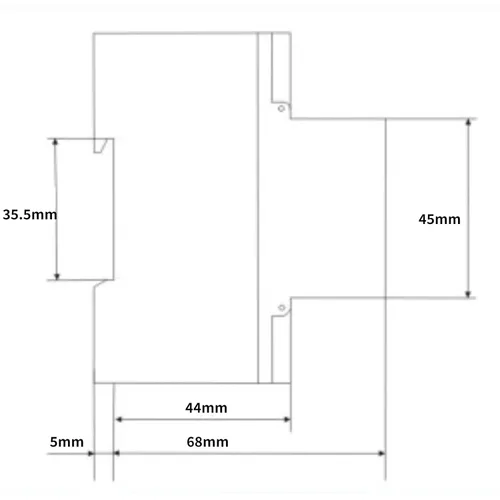 Miniatura 4 de Medidor eléctrico, KWh Meter, Monofásico 4P LED DIN-Rail Electricidad Consumo de Energía Wattmeter Medidor de Energía, 10-40A