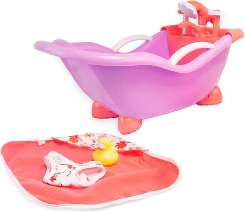 Miniatura 4 de JC Toys - Muñeca y baño de 14 pulgadas para amar a los bebés Juego de regalo y accesorios de baño y ducha de trabajo real Posable e impermeable