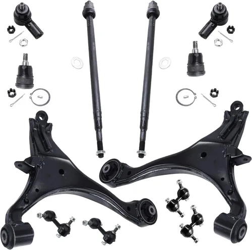 Miniatura 56 de Detroit Axle - Kit de suspensión delantera de 12 piezas para Mercury Grand Marquis Ford Crown Victoria Town Car 2003-2011, 2 brazos de control