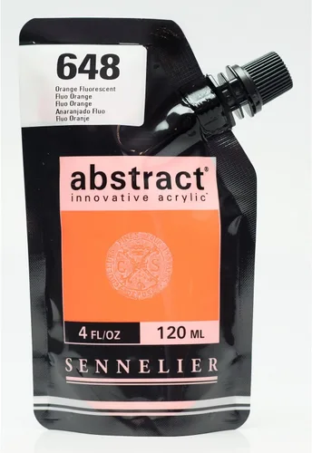 Miniatura 32 de SENNELIER Pintura acrílica abstracta innovadora para cuerpo pesado, bolsa de 16.9 fl oz, blanco titanio