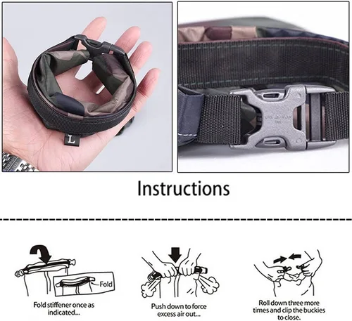 Miniatura 4 de Pimoys Paquete de 6 sacos secos impermeables, bolsas secas ligeras para exteriores, bolsas secas definitivas para kayak, rafting, campamento