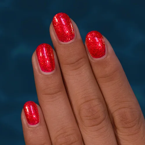 Miniatura 5 de ILNP Ariel - Esmalte de uñas Vivid Lobster Red Shimmer