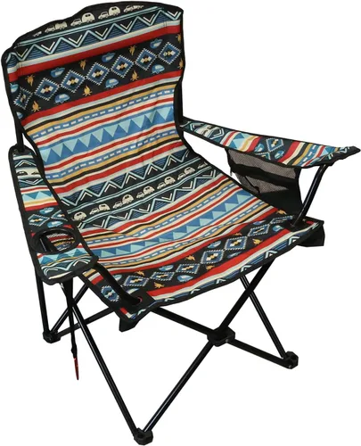Miniatura 3 de Wilcor Silla de campamento Juego de 2 Silla plegable portátil para césped al aire libre para camping o playa Abrebotellas adjunto Sillas