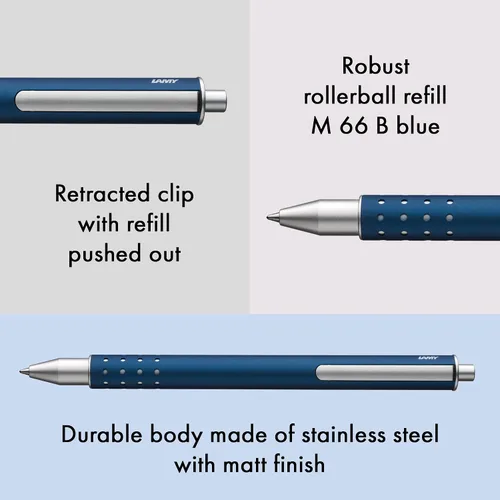 Miniatura 3 de 1226055 Lamy Swift Modelo 334 - Bolígrafo de punta redonda, color azul imperial