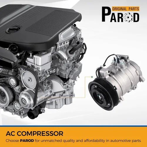 Miniatura 2 de PAROD Compresor de aire acondicionado CO28003C con embrague apto para 2.4L L4 Honda Accord 2003 2004 2005 2006 2007 (no para 3.0L)