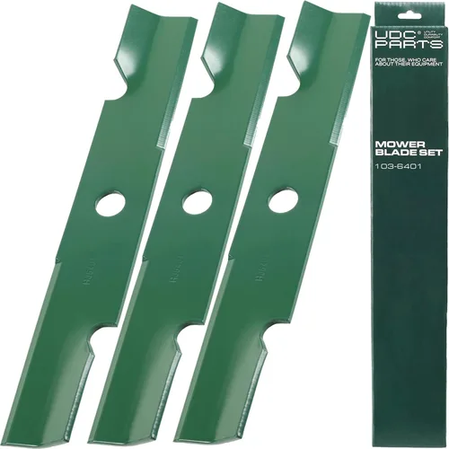 UDC Parts 103-6401 Hojas de cortadora para Exmark de 48 pulgadas 103-6401-S 103-6381-S 103-6381 103-6391-S 103-6391 103-6396 103-6396-S Lazer Z Turf