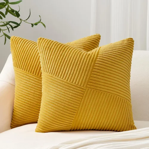 Miniatura 16 de Topfinel Juego de 2 fundas de almohada decorativas negras de 16 x 16 pulgadas para sofá, cama, decoración rústica estilo bohemio para el hogar