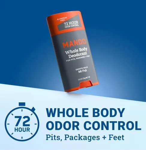 Miniatura 2 de Mando Desodorante para todo el cuerpo para hombres - Barra sólida suave - Control de olor durante 72 horas - Sin aluminio, sin bicarbonato de sodio