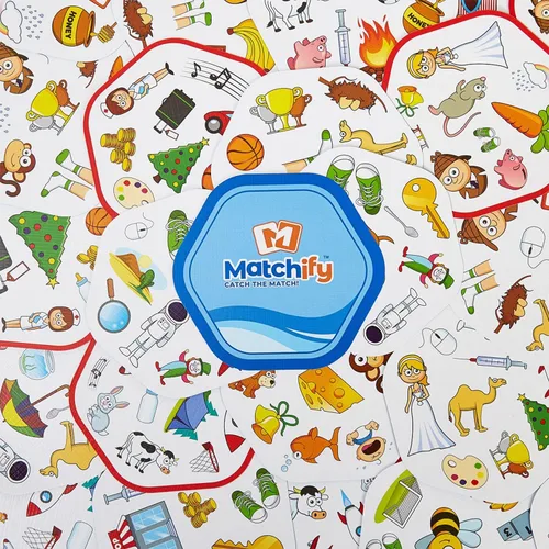 Miniatura 6 de Juego de cartas Matchify: Original, por PMI El desafío muy divertido para familias, niños y amigos, juego de cartas de viaje para fiesta, atrapa