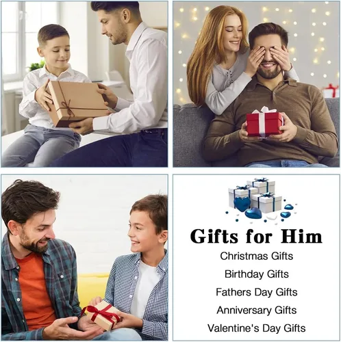 Miniatura 7 de Generic Pulseras a juego para parejas, regalos del día de San Valentín para él ella, regalos de relación a larga distancia, forma de la pulsera