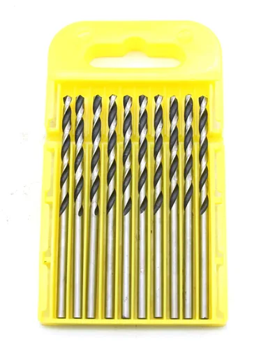 Miniatura 4 de TMAX Juego de 10 brocas Jobber de cobalto de 1/8 pulgadas, M35 de acero de alta velocidad de longitud para metal endurecido, acero inoxidable