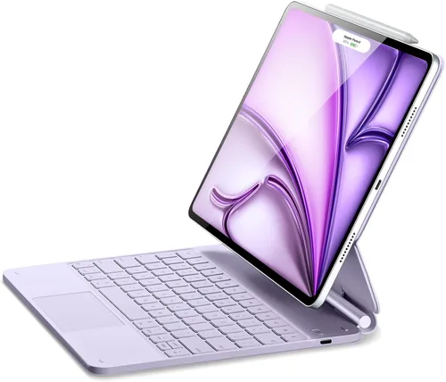 Miniatura 14 de ESR- Funda con teclado para iPad Air 11 (M3 2025/M2 2024), iPad Pro 11 y Air 5/4, Magic Case, soporte flotante, trackpad multitáctil preciso