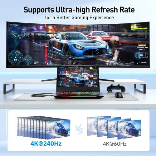 Miniatura 4 de Cable Matters - cable 60 Hz USB-C para DisplayPort 4K (compatible con puerto Thunderbolt 3), Negro