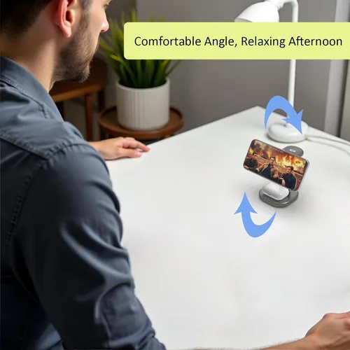 Miniatura 6 de Estación de carga inalámbrica para soporte de cargador Magsafe, cargador inalámbrico rápido para soporte de iPhone, cargador magnético 3 en 1