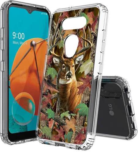 Miniatura 22 de Compatible con LG Aristo 5, funda transparente impresa, a prueba de golpes, arañazos, compatible con LG Phoenix 5/Fortune 3/Tribute Monarch/Risio 4