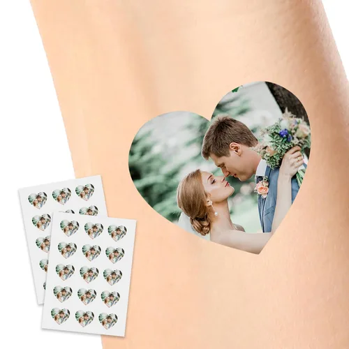 Miniatura 7 de Tatuajes temporales personalizados, tatuajes de flores de nacimiento personalizados para cumpleaños, boda, despedida de soltera, 1 juego de 15