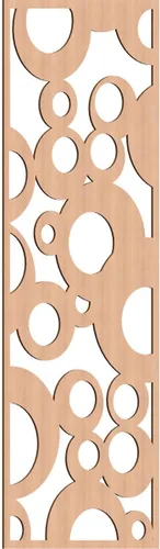 Miniatura 183 de Farwell Paneles de pared decorativos de madera con calado, 13 3/8 pulgadas de ancho x 34 3/8 pulgadas de alto x 1/4 de alto, roble rojo rojo