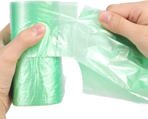 Miniatura 5 de Bolsa de basura de 2.6 galones, 150 unidades, bolsas de basura sin perfume con asa fuerte, se adaptan a cubos de basura de 10 litros, tres