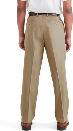 Miniatura 3 de Dockers Pantalones de ajuste relajado para hombre, color caqui sin hierro con protección contra manchas