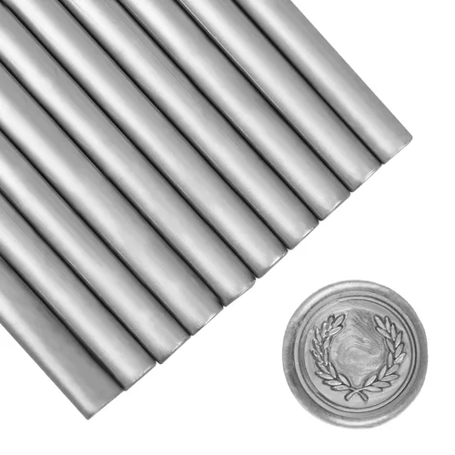 Miniatura 9 de SHOWIN Varillas de cera de sellado para pistola de pegamento para sello de cera, dorado metálico, ideal para invitaciones de boda, sobres