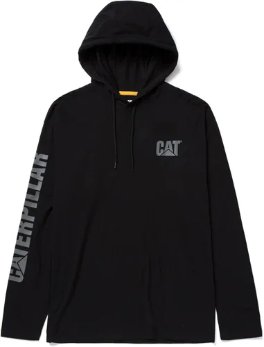 Miniatura 2 de Caterpillar Camisas largas con capucha para hombre con protección UPF 50, control de humedad y logotipo de gato en la manga