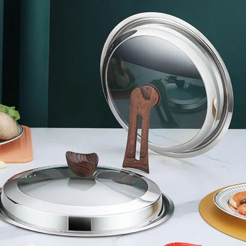 Miniatura 9 de Luxshiny Tapas de repuesto para utensilios de cocina, cubierta universal para ollas de vidrio para freír
