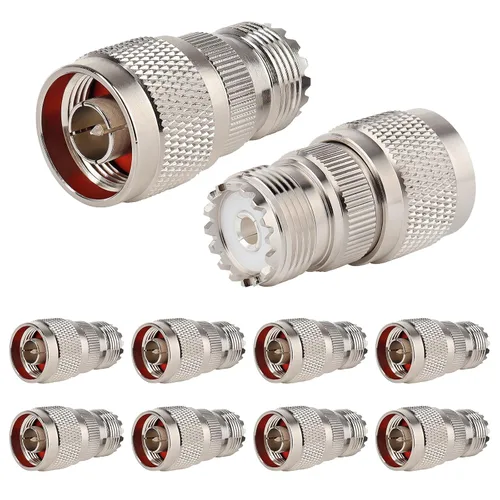 Miniatura 7 de XRDS -RF Adaptador N macho a UHF hembra Conector N a PL-259 SO-239 Conectores de cable coaxial RF coaxial Paquete de 2 (no para TV)