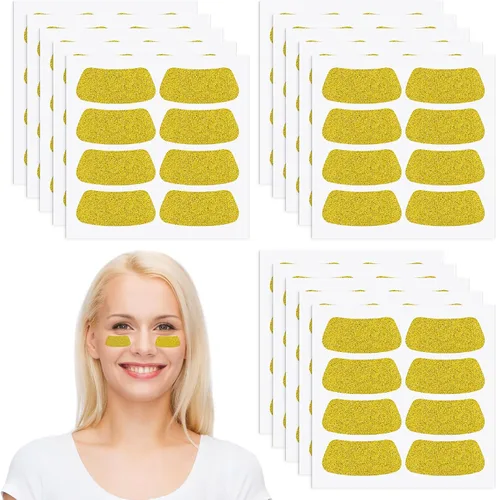 Cholemy 120 pares de calcomanías negras de ojos a granel, calcomanías con purpurina para cara de béisbol, fútbol, sóftbol, fiesta, accesorios para