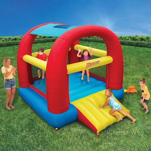 Miniatura 8 de Banzai Bounce 'N' Slide Cool Canopy - Casa inflable para interiores y exteriores con tobogán y soplador