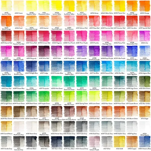 Miniatura 2 de Arteza - Lápices de acuarela profesionales, juego de 120, lápices de dibujo multicolor en tonos surtidos brillantes, suministros de arte