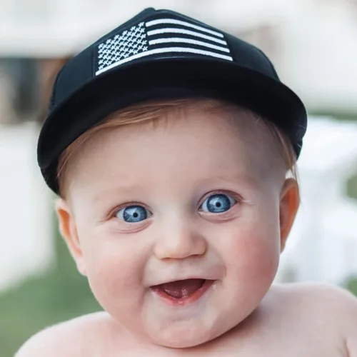 Miniatura 45 de Born to Love - Gorra de béisbol para niño y bebé con visera, en color blanco y azul