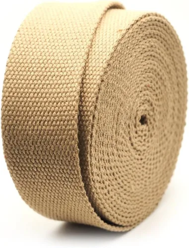 Miniatura 9 de CRAFTMEMORE Correa de algodón pesado de 1.5 pulgadas, correas de tejido liso para artes y manualidades, correa de lujo para bolsa de alta densidad