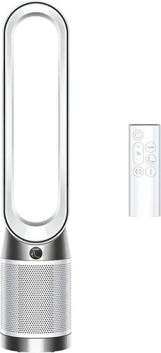 Purificador de aire Dyson Pure Cool PC1, ventilador de torre con filtro HEPA, controlado por aplicación y control remoto, oscilación de 350°, 10