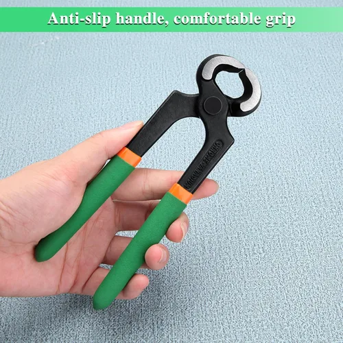 Miniatura 2 de Alicates de corte de extremo de 6 pulgadas, alicates para extractor de uñas, alicates de carpintero con asas de PVC, alicates para quitar uñas