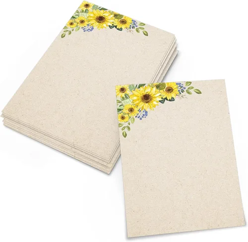 Miniatura 5 de 321Done Tarjetas florales rojas en blanco, juego de 50 tarjetas de notas de 4 x 6 pulgadas con diseño floral, tarjetas florales lisas, cartulina