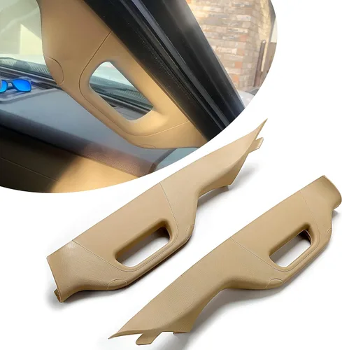 Miniatura 12 de HECASA Una manija de agarre de pilar, moldura interior derecha del lado del pasajero compatible con Ford F-250 F-350 F-450 F-550 Super Duty Negro