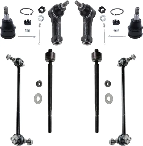 Miniatura 277 de Detroit Axle – Kit de suspensión delantera para Hyundai 2013-2018 Santa Fe 2 enlaces de barra de estabilizador 4 varillas de amarre interiores